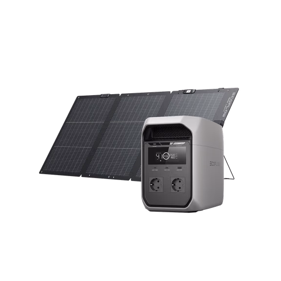 EcoFlow DELTA 3 Classic Portable Power Station (1024Wh) – DELTA 3 Classic (1024Wh) + 160W Solar Panel