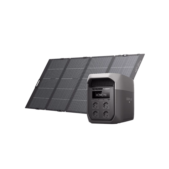 EcoFlow DELTA 3 Max Series Solar Generator (PV400W) – DELTA 3 Max / 1*400W Lightweight Portable Solar Panel