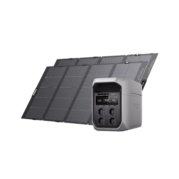 EcoFlow DELTA 3 Max Serie Solargenerator (PV400 W) – DELTA 3 Max Plus / 2*400 W Leichtes Tragbares Solarpanel