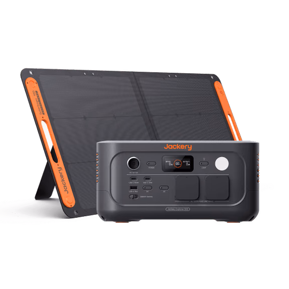 Jackery Explorer 500 v2 Station électrique portable – Explorer 500 v2 + Solarsaga 100