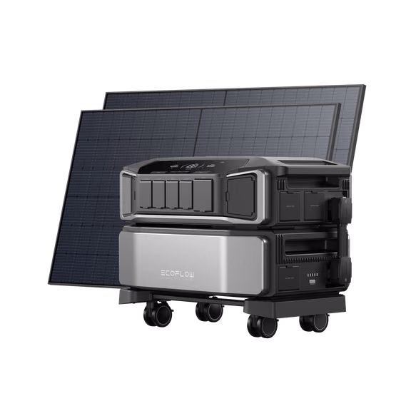 Station électrique EcoFlow DELTA Pro Ultra – DELTA Pro Ultra + 2 panneaux solaires rigides 520 W