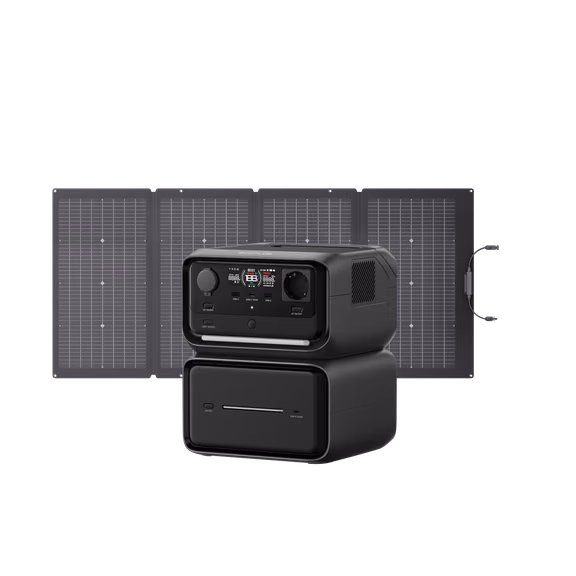 RIVER 3 Plus Series Solar Generator (PV220W) – RIVER 3 Max Plus + 220W Solar Panel