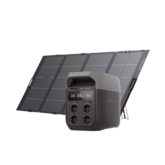EcoFlow DELTA 3 Portable Power Station – DELTA 3 + 400W Solar Panel