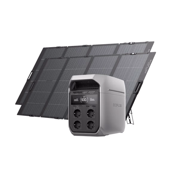 EcoFlow DELTA 3 Serie Solargenerator (PV400 W) – DELTA 3 Plus / 2x 400 W Tragbares Solarpanel