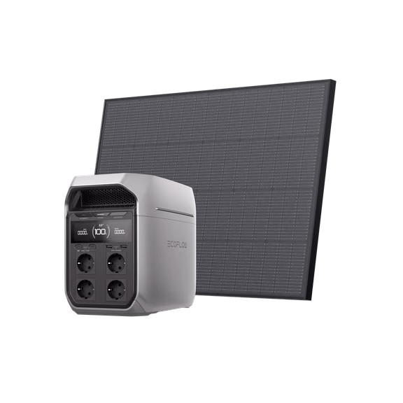 EcoFlow DELTA 3 Series Solar Generator (Rigid PV175W) – DELTA 3 Plus / 1*175W Rigid Solar Panel