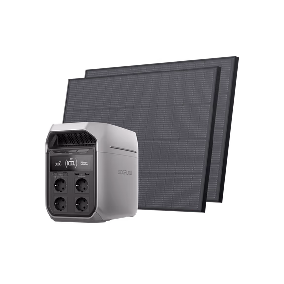 Generatore solare serie EcoFlow DELTA 3 (rigido FV 175 W) – DELTA 3 Plus / 2 x Pannelli solari rigidi da 175 W