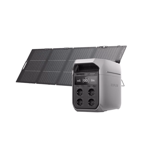 Estación de Energía Portátil Serie EcoFlow DELTA 3 (1024 Wh) – DELTA 3 Plus / Panel solar portátil de 200 W