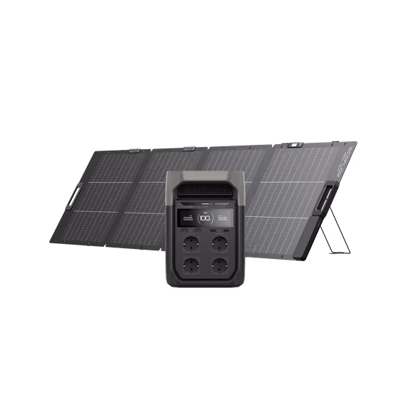 Estación de Energía Portátil Serie EcoFlow DELTA 3 (1024 Wh) – DELTA 3 / Panel solar portátil de 200 W