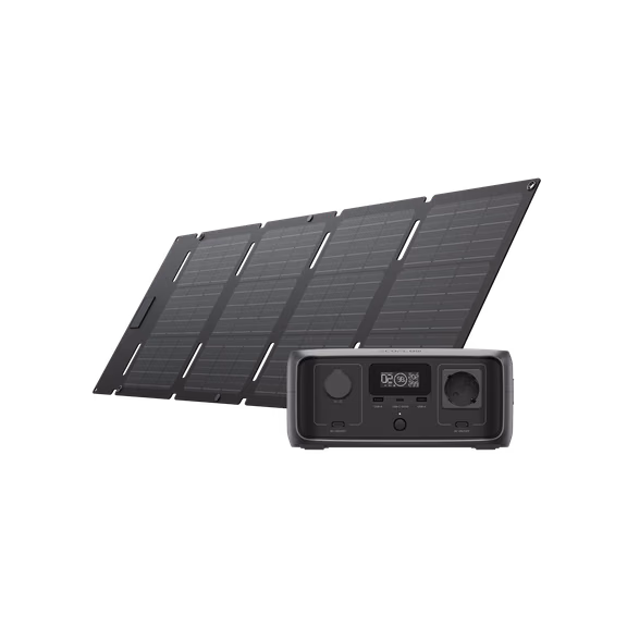 EcoFlow RIVER 3 Solar Generator – RIVER 3 + 45W Type-C Solar Panel