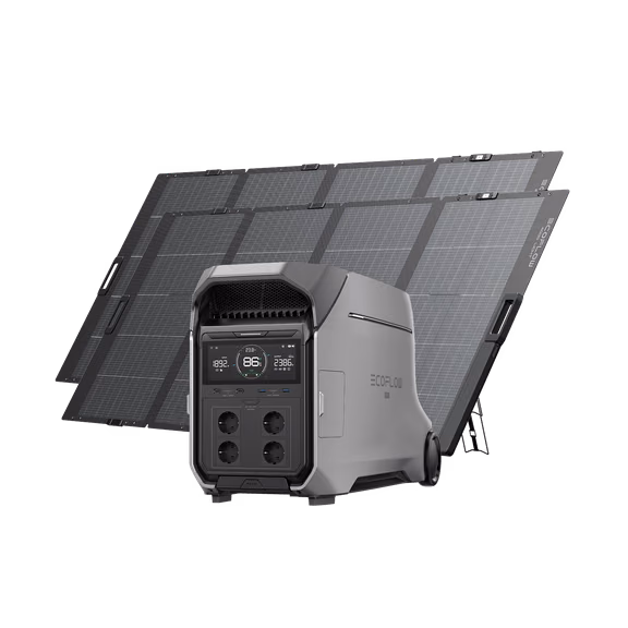 EcoFlow DELTA Pro 3 Solar Generator (PV400W) – DELTA Pro 3 + 2 × 400W Portable Solar Panel