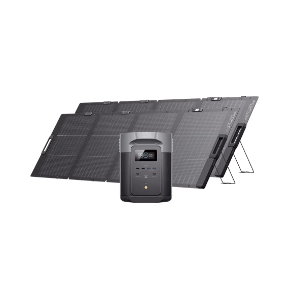 Generatore solare EcoFlow DELTA 2 Max (FV 220 W) – 2*220W + DELTA 2 Max