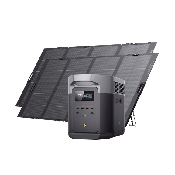 Generatore solare EcoFlow DELTA 2 Max (FV 400 W) – 2*400W + DELTA 2 Max