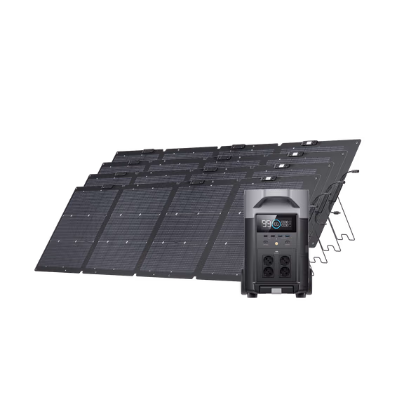 EcoFlow DELTA Pro Solar Generator (PV220W) – 4*220W + DELTA Pro