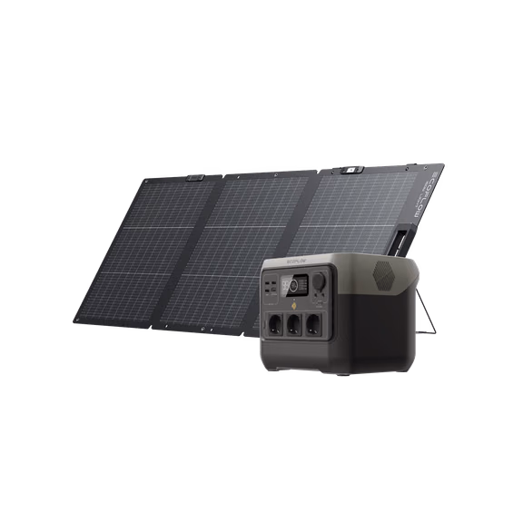 EcoFlow RIVER 2 Pro Solar Generator (PV160W) – RIVER 2 Pro Solar Generator + 160W Solar Panel