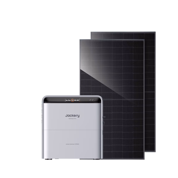 Jackery SolarVault 3 Pro – SolarVault 3 Pro + BP2500 / 2 x 450 Wp bifaziale Solarmodule
