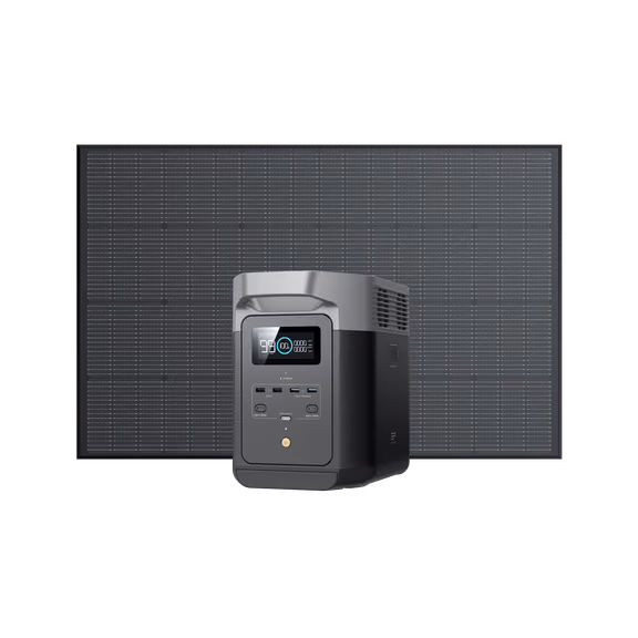 EcoFlow DELTA 2 Tragbare Powerstation – DELTA 2 + 175 W Starres Solarpanel