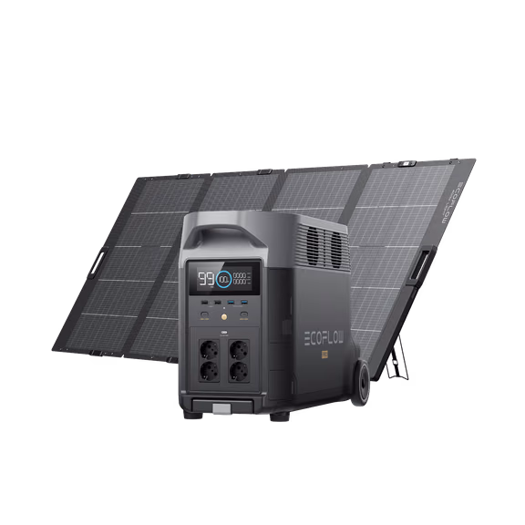 EcoFlow DELTA Pro Solar Generator (PV400W） – DELTA Pro + 400W Solar Panel *1