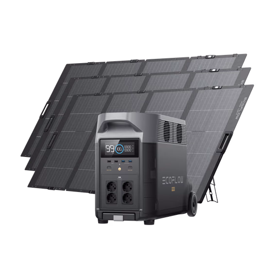 EcoFlow DELTA Pro Solar Generator (PV400W) – 3*400W + DELTA Pro