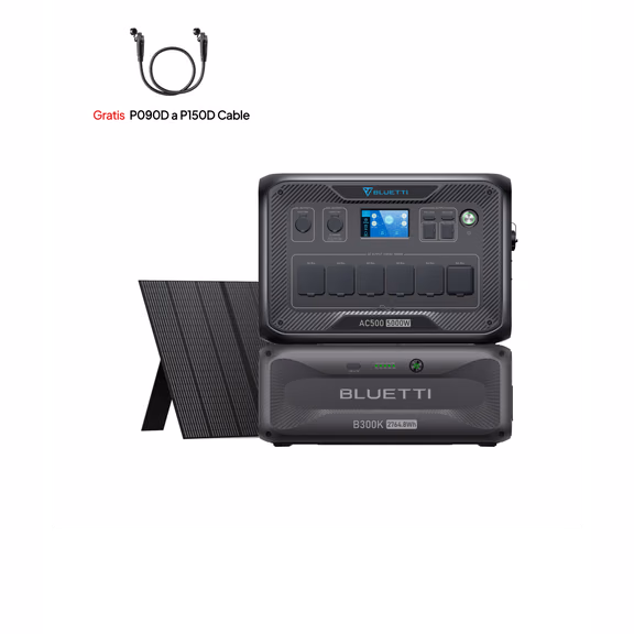 BLUETTI AC500+B300K+350 W Solar | 3.000 W 2.764,8Wh 350 W Kit solar