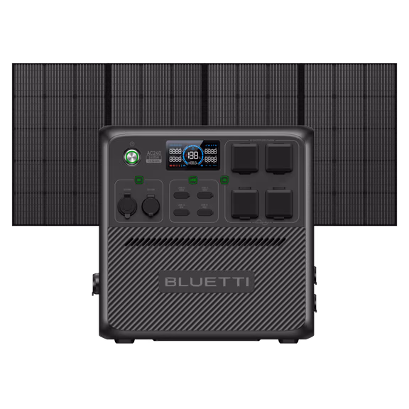 BLUETTI AC240 Power Station Portatile | 2.400 W 1.536 Wh – AC240+350W (1536 Wh)