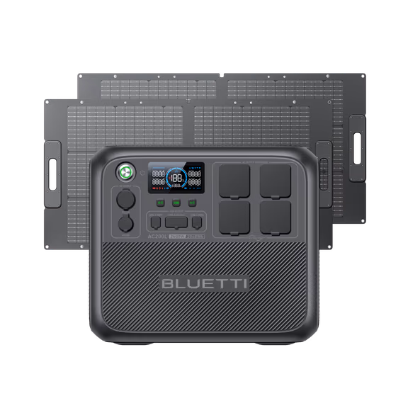 BLUETTI AC200L+200W | Solar Generator Kit