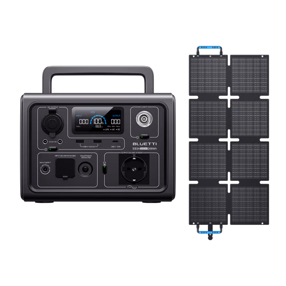 BLUETTI EB3A Portable Power Station | 600W 268Wh – EB3A+60W (268Wh)