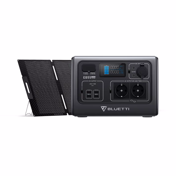 BLUETTI EB55 + PV200/MP200 Kit Generatore Solare – EB55 + PV200 (537 Wh)