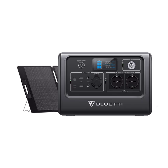 BLUETTI EB70(Grey) + Solar Panels | Solar Generator Kit – EB70+PV200 (716Wh)