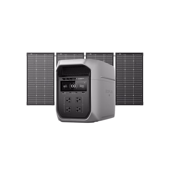 EcoFlow DELTA 3 Max Plus Portable Power Station (2048Wh) – DELTA 3 Max Plus + 500W Solar Kit