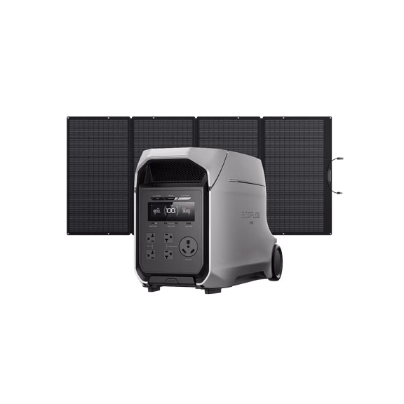 EcoFlow DELTA 3 Ultra Plus Portable Power Station – DELTA 3 Ultra Plus Solar Generator + 400W Solar Panel