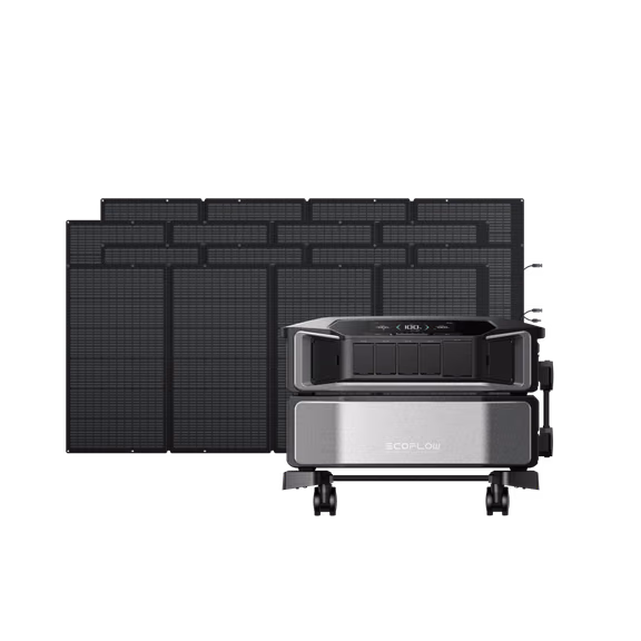 EcoFlow DELTA Pro Ultra Whole-Home Backup Power (UL 9540 Certificated) – DELTA Pro Ultra + 4 × 400W Portable Solar Panels