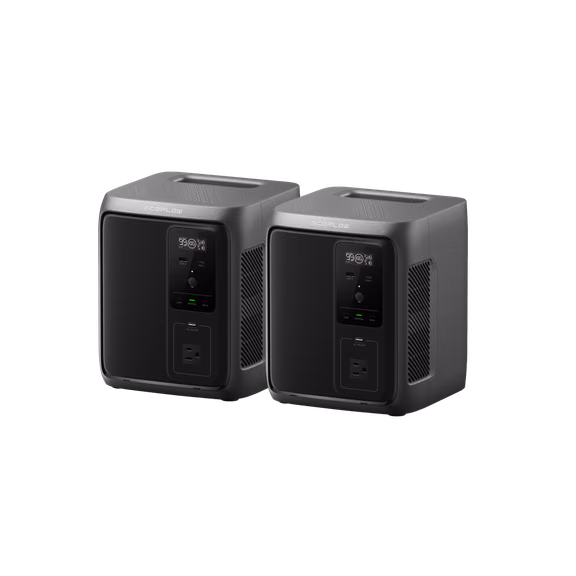 EcoFlow DELTA 3 1000 Air (10ms UPS) Portable Power Station – 2 x DELTA 3 1000 Air (10ms UPS)