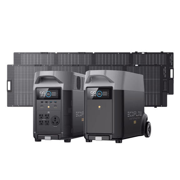 EcoFlow DELTA Pro Solar Generator – DELTA Pro + DELTA Pro Smart Extra Battery + 2 x 220W Solar Panel