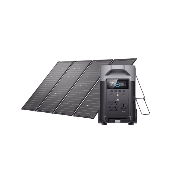 EcoFlow 500W Solar Kit (4 x 125W Bifacial Modular Solar Panel) – DELTA Pro + 500W Solar Kit