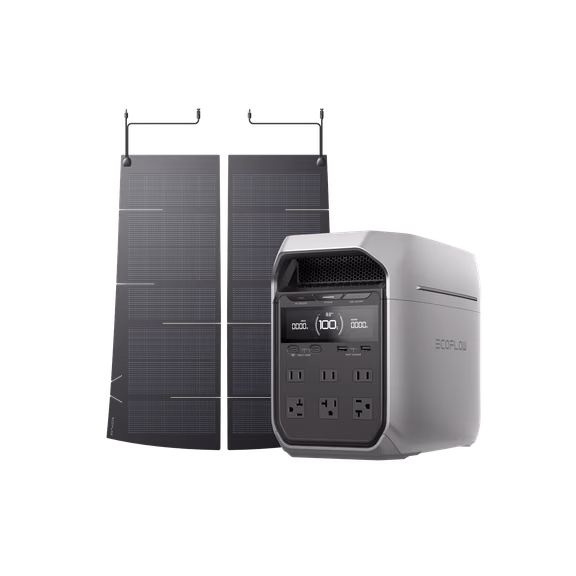 EcoFlow HeatGuard Solar Film – DELTA 3 Plus + Tesla Model 3 256W EV Solar Panel