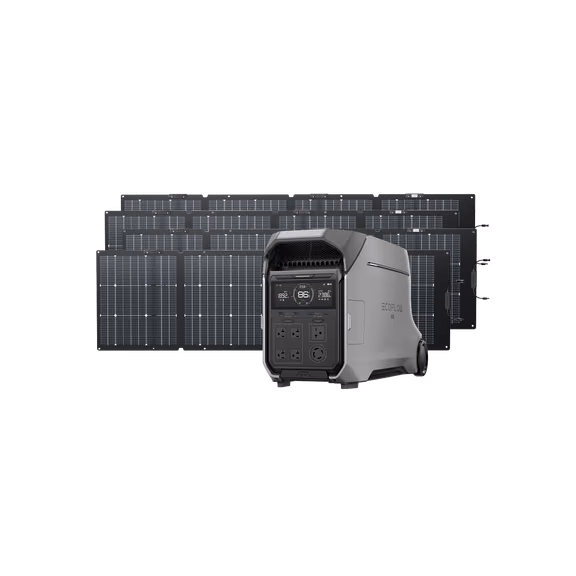 EcoFlow DELTA Pro 3 Solar Generator – With 4 x 220W Solar Panel