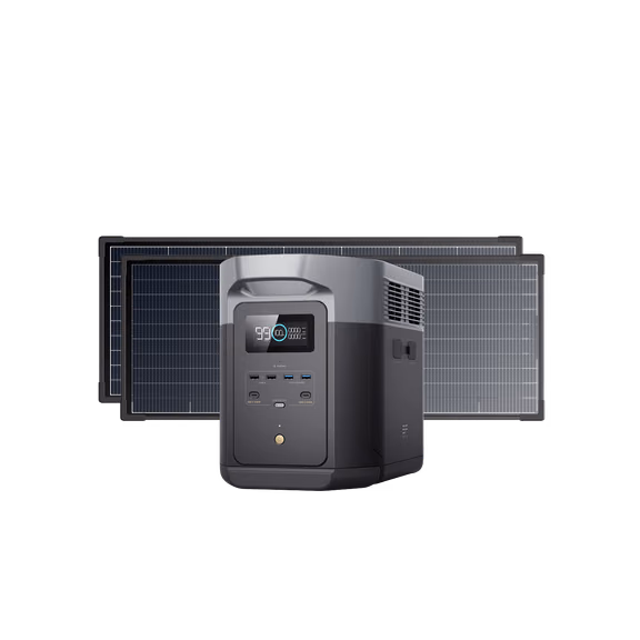 EcoFlow 130W RVMax Rigid Solar Panel – DELTA 2 Max + 2 × 130W RVMax Rigid Solar Panel