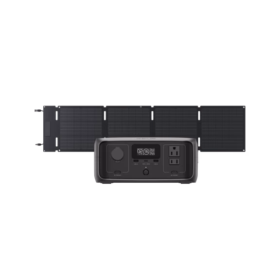 EcoFlow RIVER 3 Solar Generator – RIVER 3 + 60W Type-C Solar Panel
