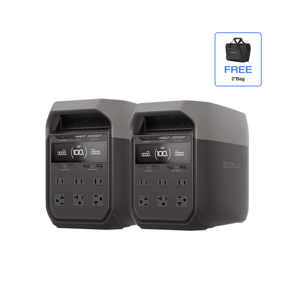 EcoFlow DELTA 3 Portable Power Station – 2 x DELTA 3