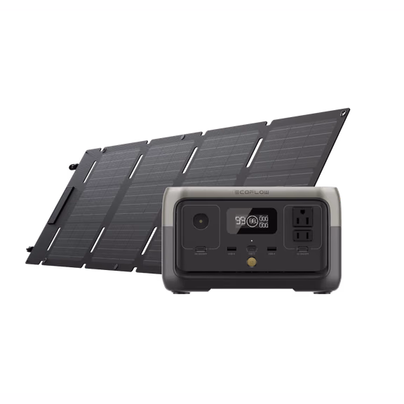 EcoFlow RIVER 2 Portable Power Station – RIVER 2 + 45W Solar Panel